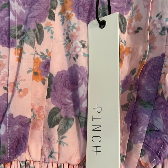 Nwt Pinch Micah Pink Floral Dress Size Large - Picture 8 of 12